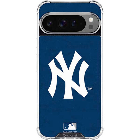 MLB New York Yankees - Solid Distressed Google Pixel 10 Pro XL Clear Case